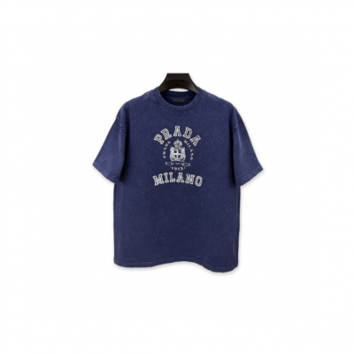 PRADA PRINTED JERSEY T-SHIRT